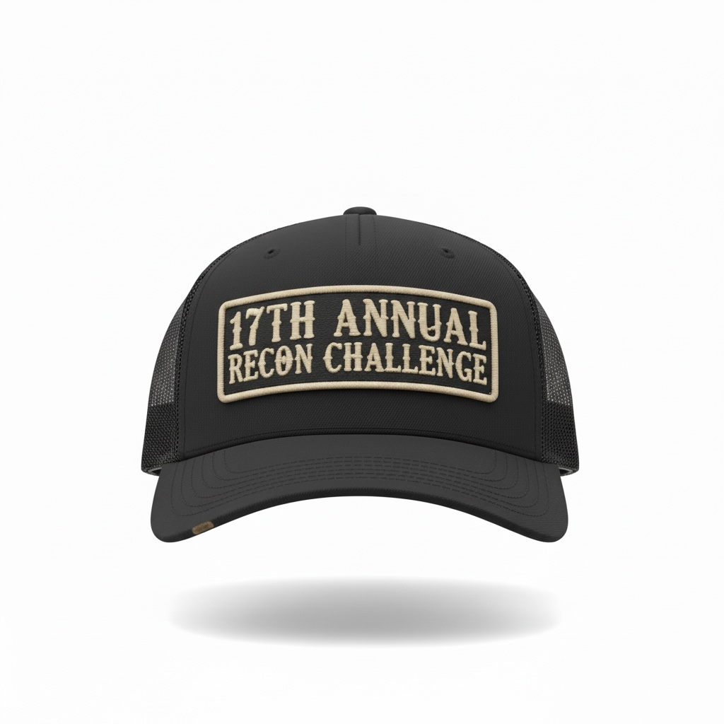 ((PRE- ORDER)) RECON CHALLENGE PATCH HAT (BLACK)
