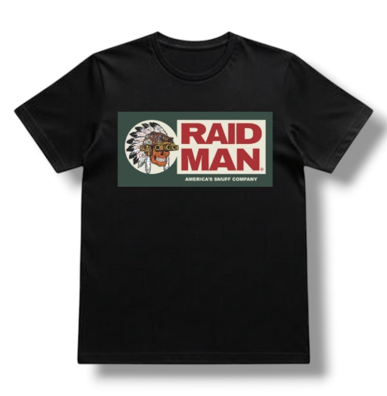 ((PRE-ORDER)) RAID MAN TEE (BLACK)