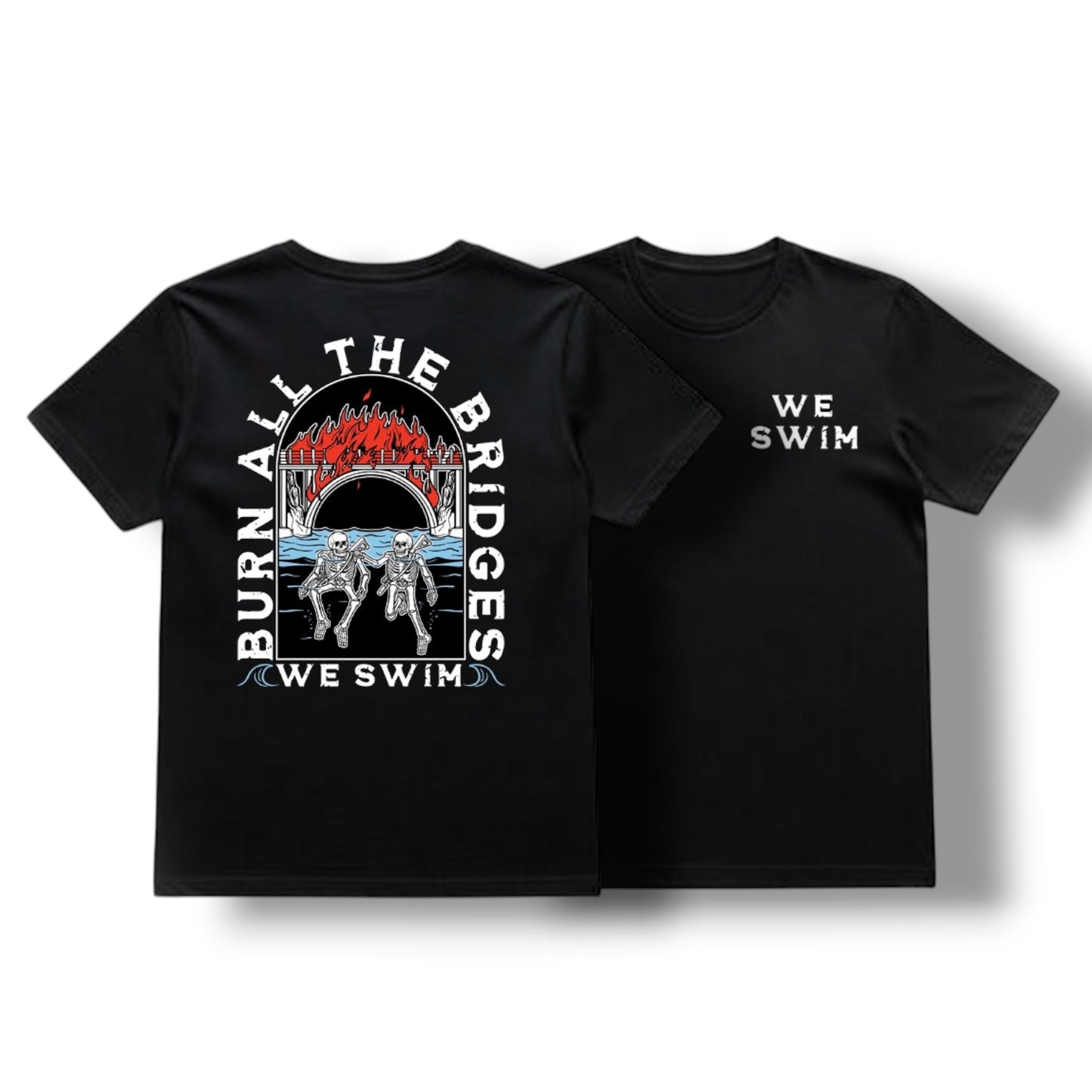 ((PRE-ORDER)) WE SWIM TEE (BLACK)
