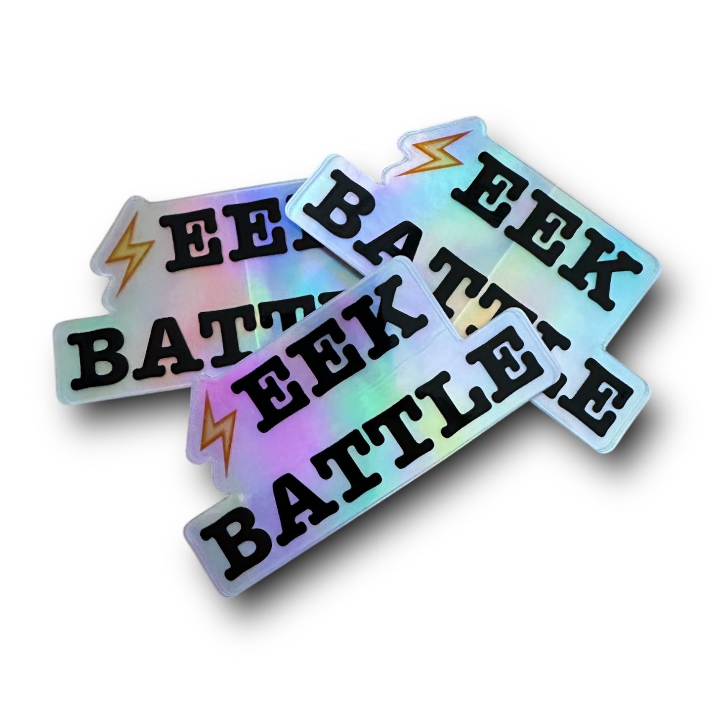“SEEK BATTLE” 3in holographic Sticker