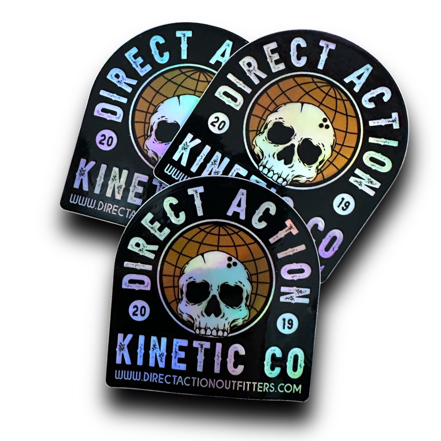 DA HOLOGRAPHIC "KINETIC CO" 3IN STICKER
