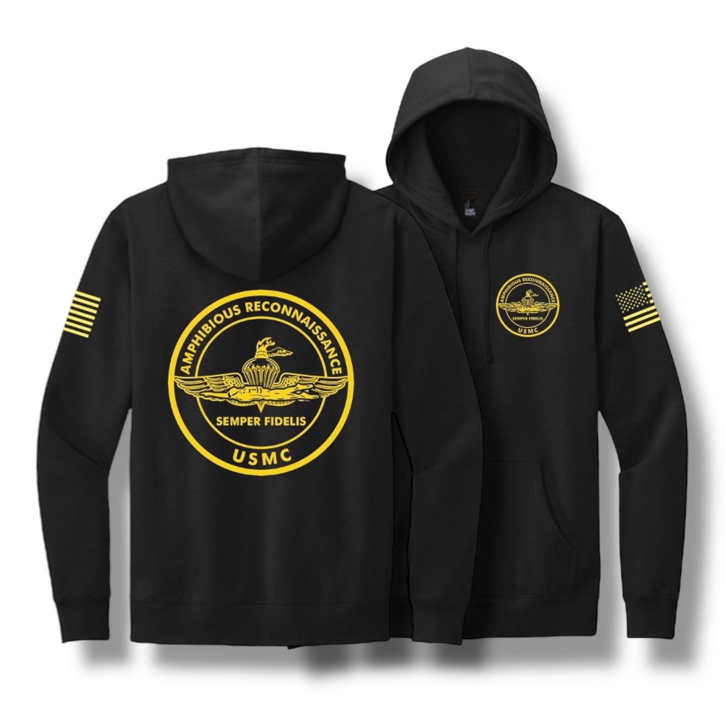 Amphib Recon Mid-Weight Hoodie (Black)