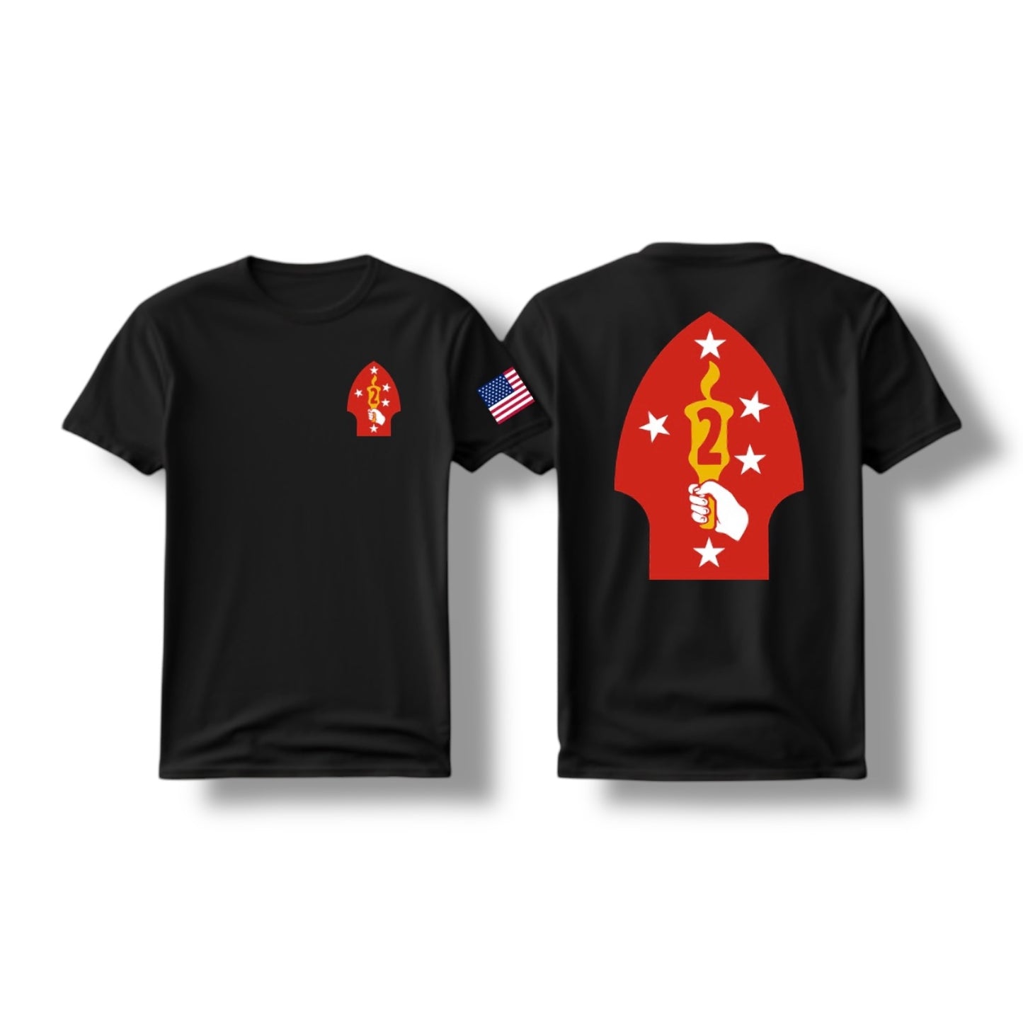 2ND MAR DIV TEE (BLACK)