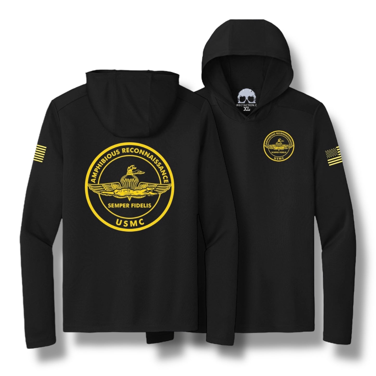 AMPHIB RECON UPF 50 LIGHT HOODIE (BLACK)