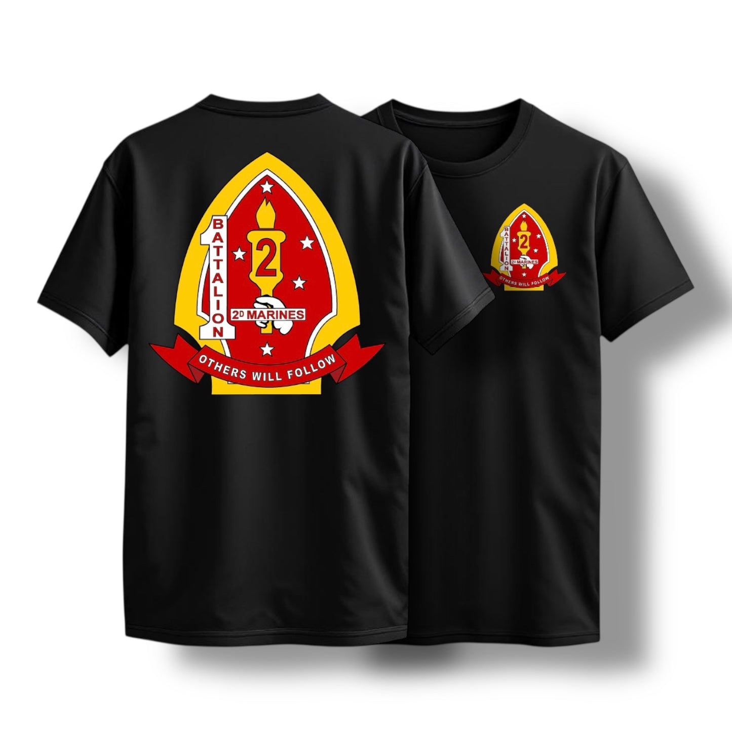 ((PRE-ORDER)) 1ST BN 2ND MAR TEE (BLACK)