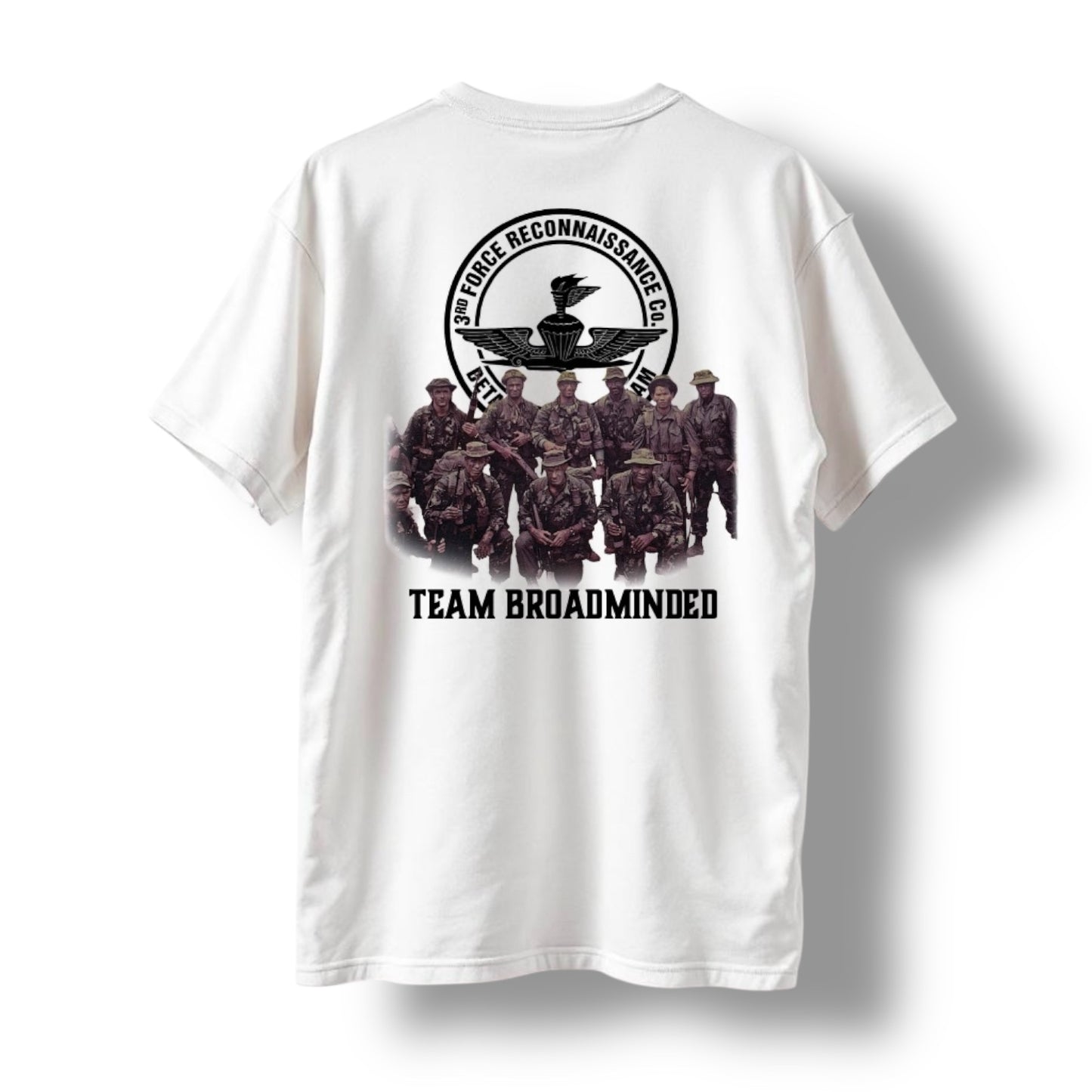 ((PRE-ORDER)) 3RD FORCE "TM BROADMINDED" TEE (WHITE)