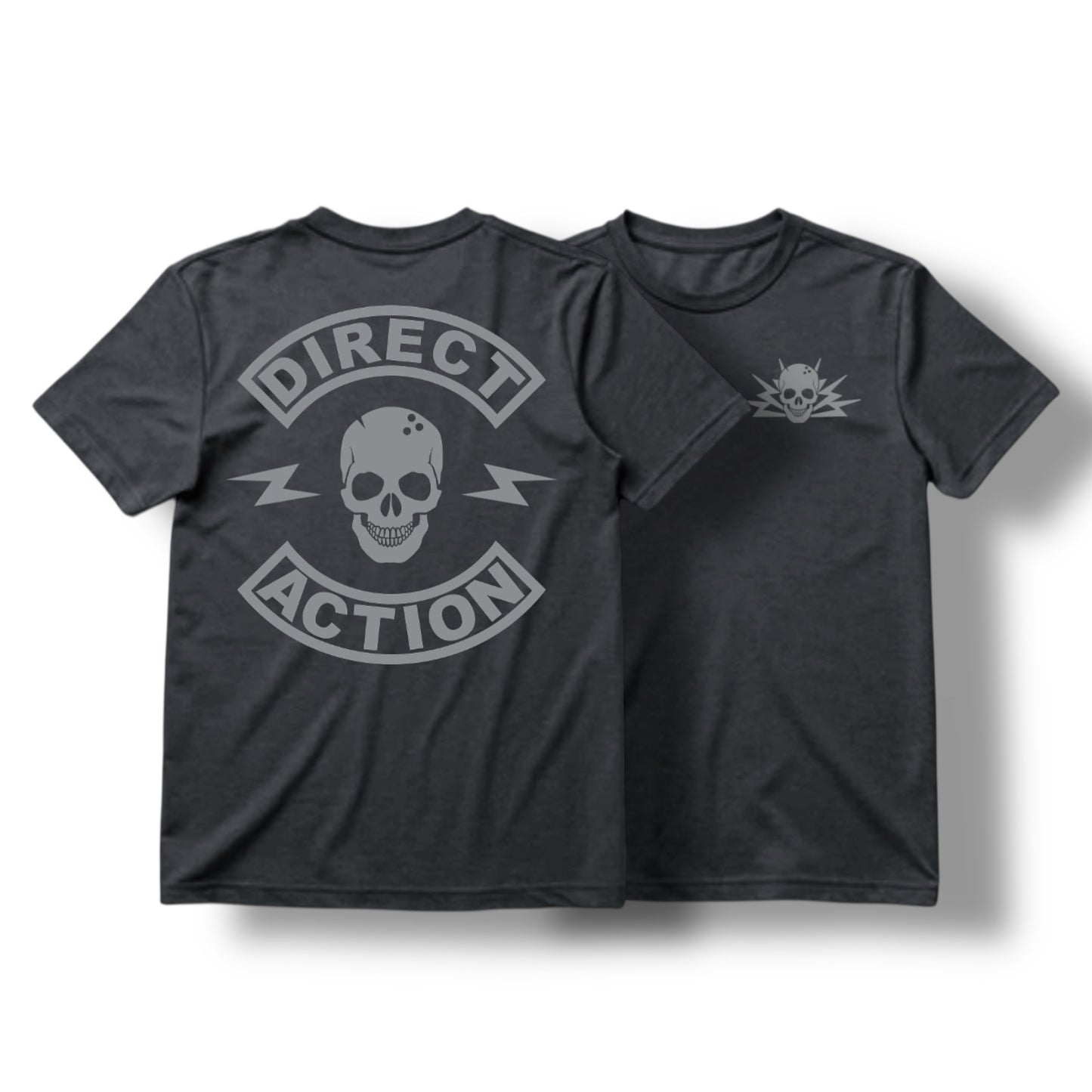DA ROCKER TEE (HEATHER CHARCOAL / HEATHER RED)