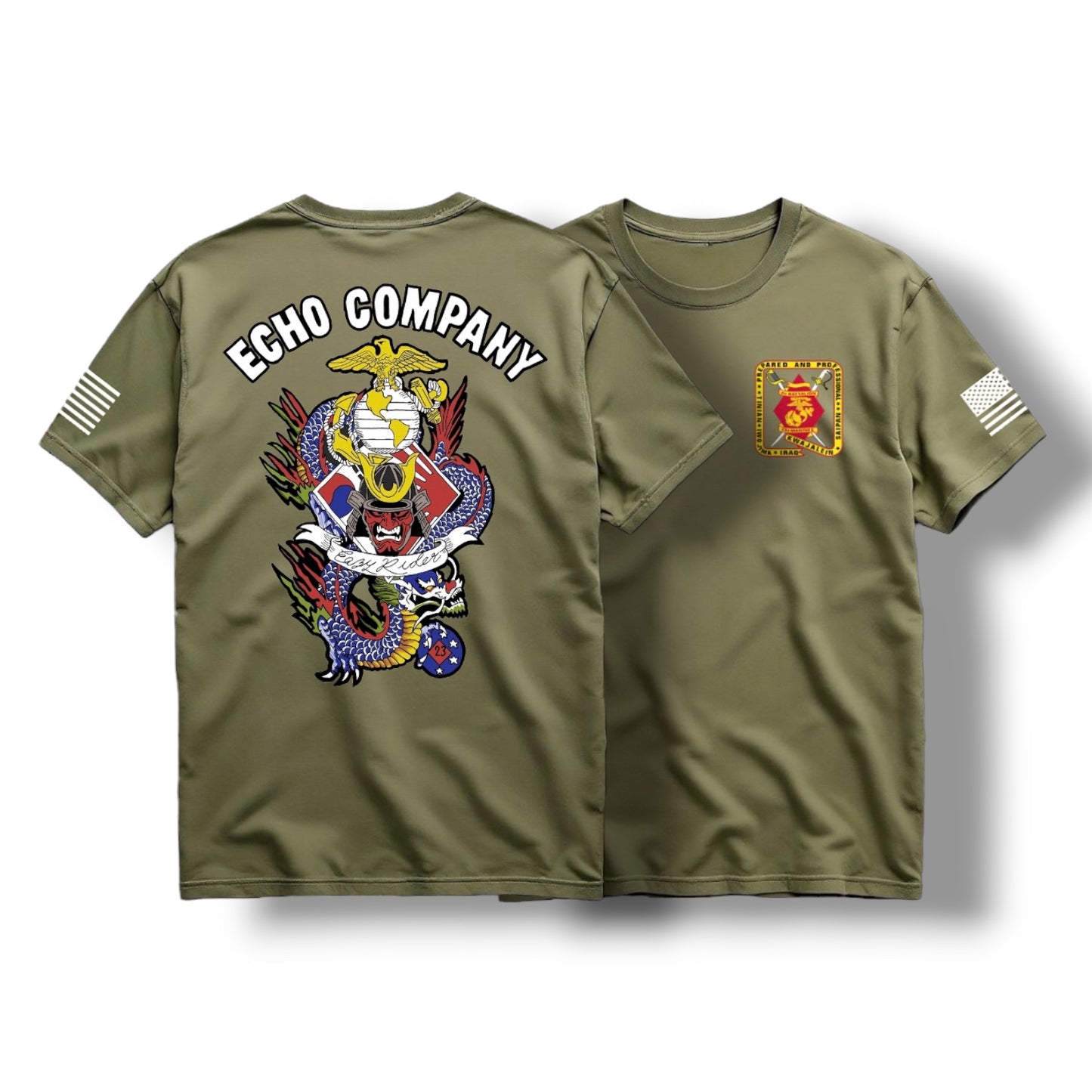 ((PRE-ORDER)) ECHO 2/23 TEE (MIL GREEN)