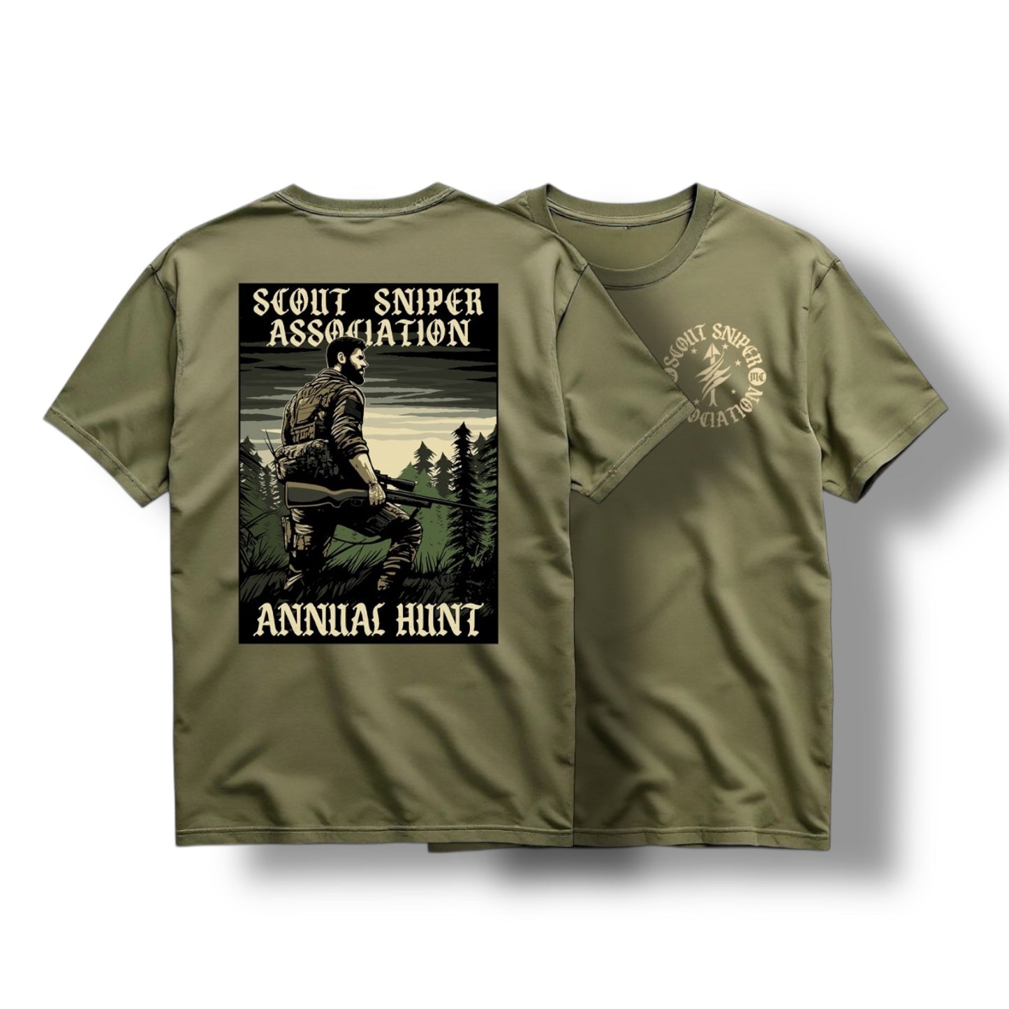 ((PRE-ORDER)) SSA ANNUAL HUNT TEE (MIL GREEN)