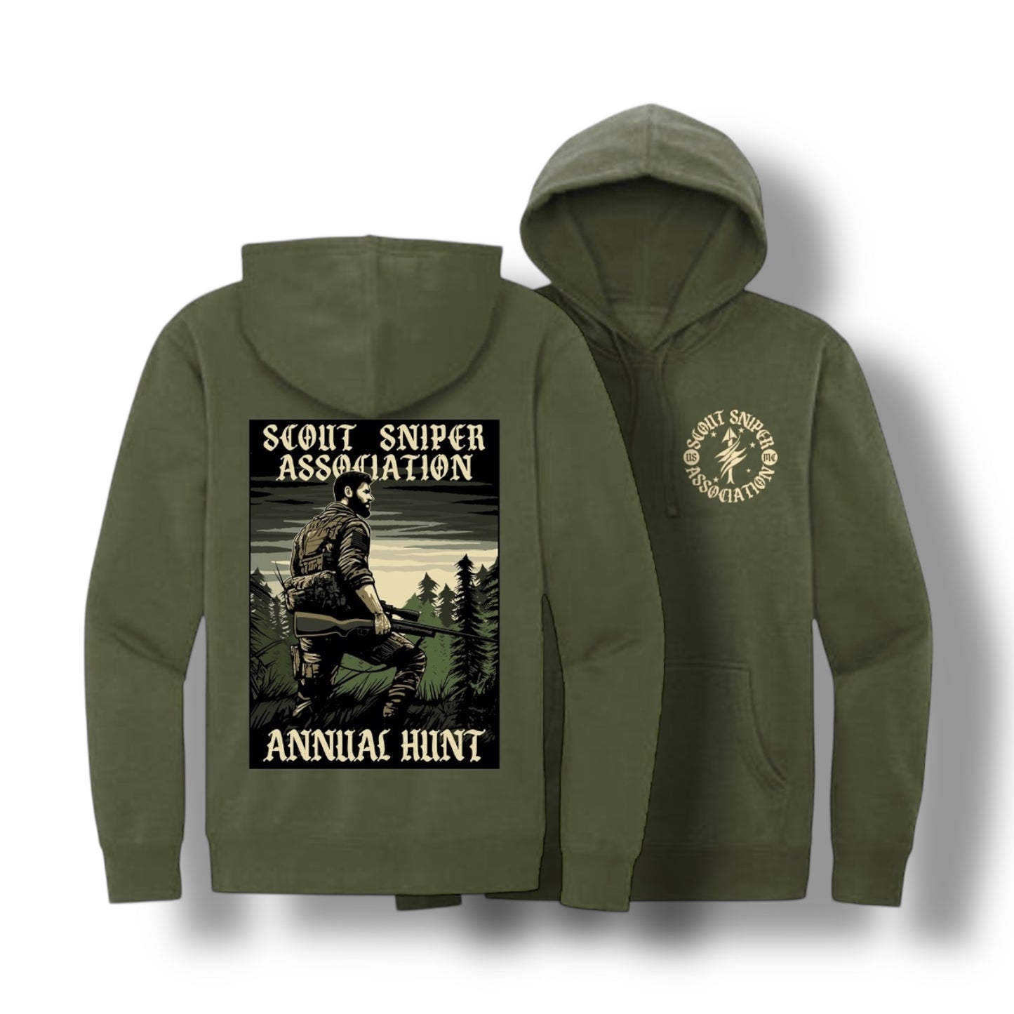 ((PRE-ORDER)) SSA ANNUAL HUNT HOODIE (OLIVE)