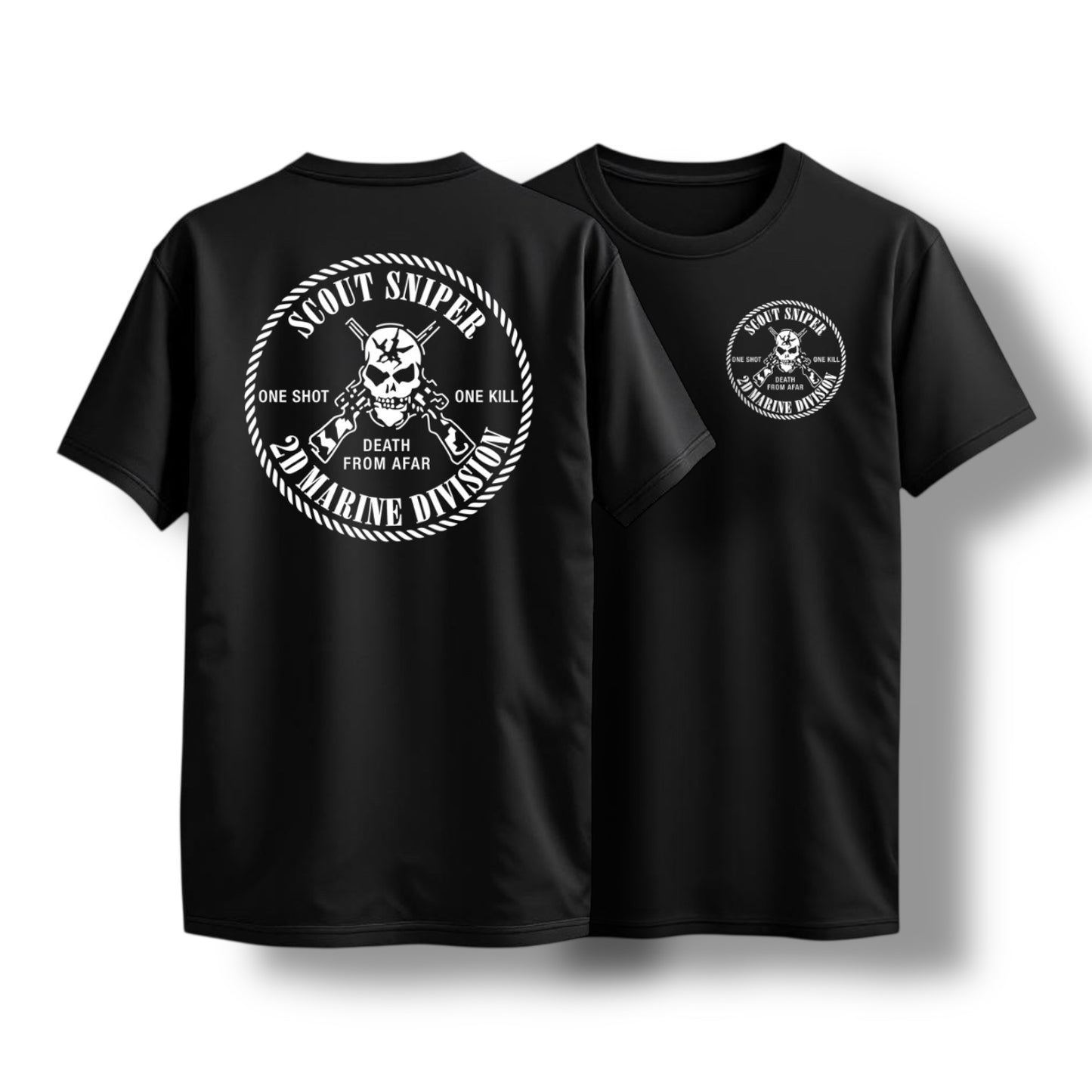 ((PRE-ORDER)) 2ND MAR DIV SNIPER TEE (BLACK)