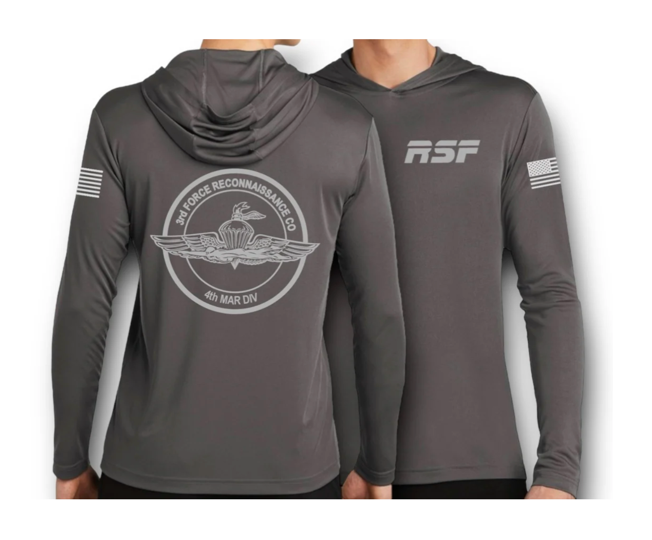 ((PRE-ORDER)) 3RD FORCE UPF 50 LIGHT HOODIE (GREY)