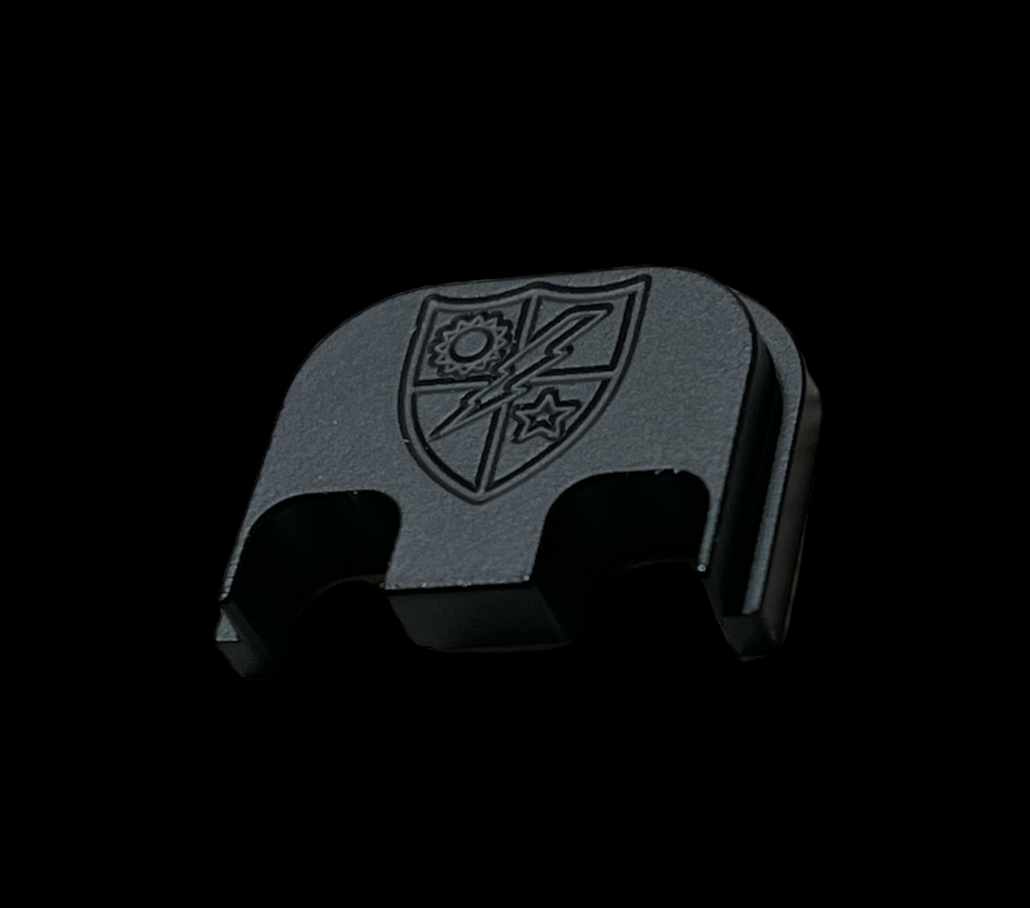 BLACKED OUT (75TH RANGER REG DUI) GLOCK BACK PLATE