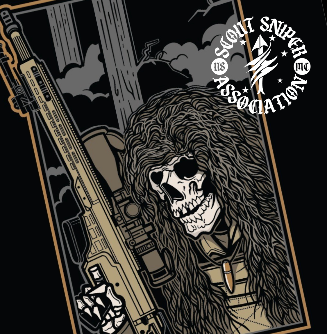 USMC Scout Sniper Association Fundraiser Tee (Black)