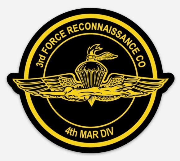 3rd Force (Amphib Recon) 4in Sticker