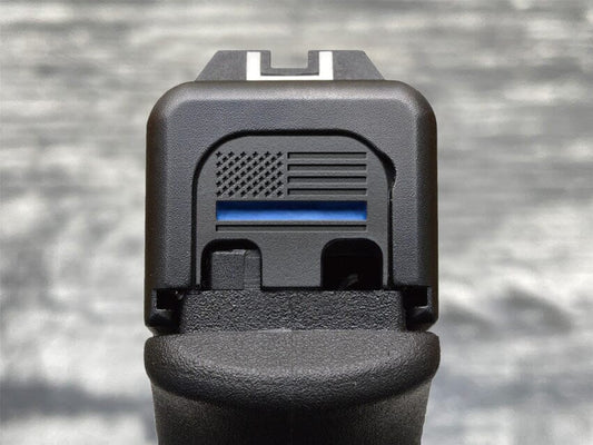 MILSPIN THIN BLUE LINE GLOCK SLIDE PLATE