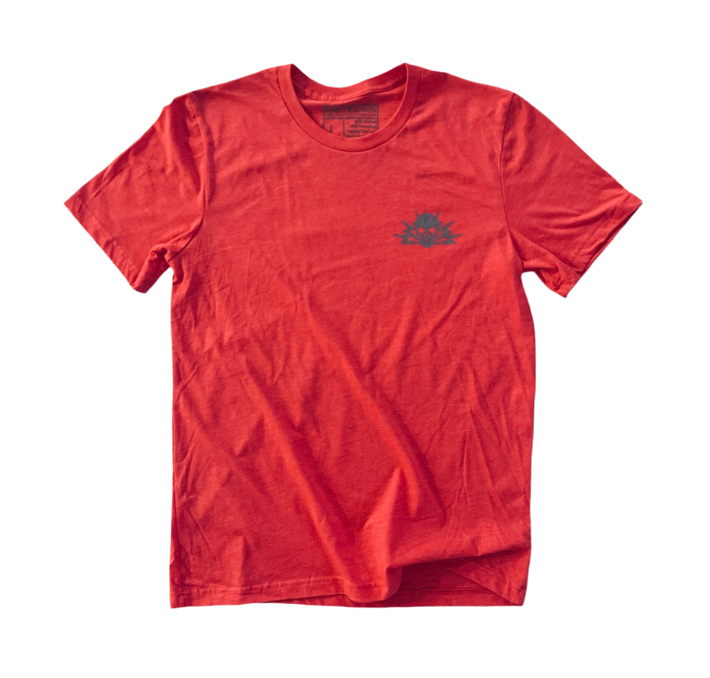 DA ROCKER TEE (HEATHER CHARCOAL / HEATHER RED)