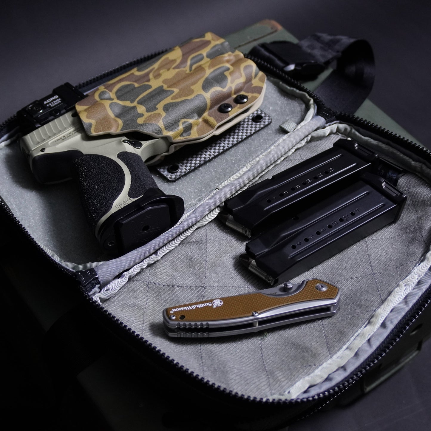 HOOK & LOOP HOLSTER MOUNT FOR BACKPACKS & SLING BAGS