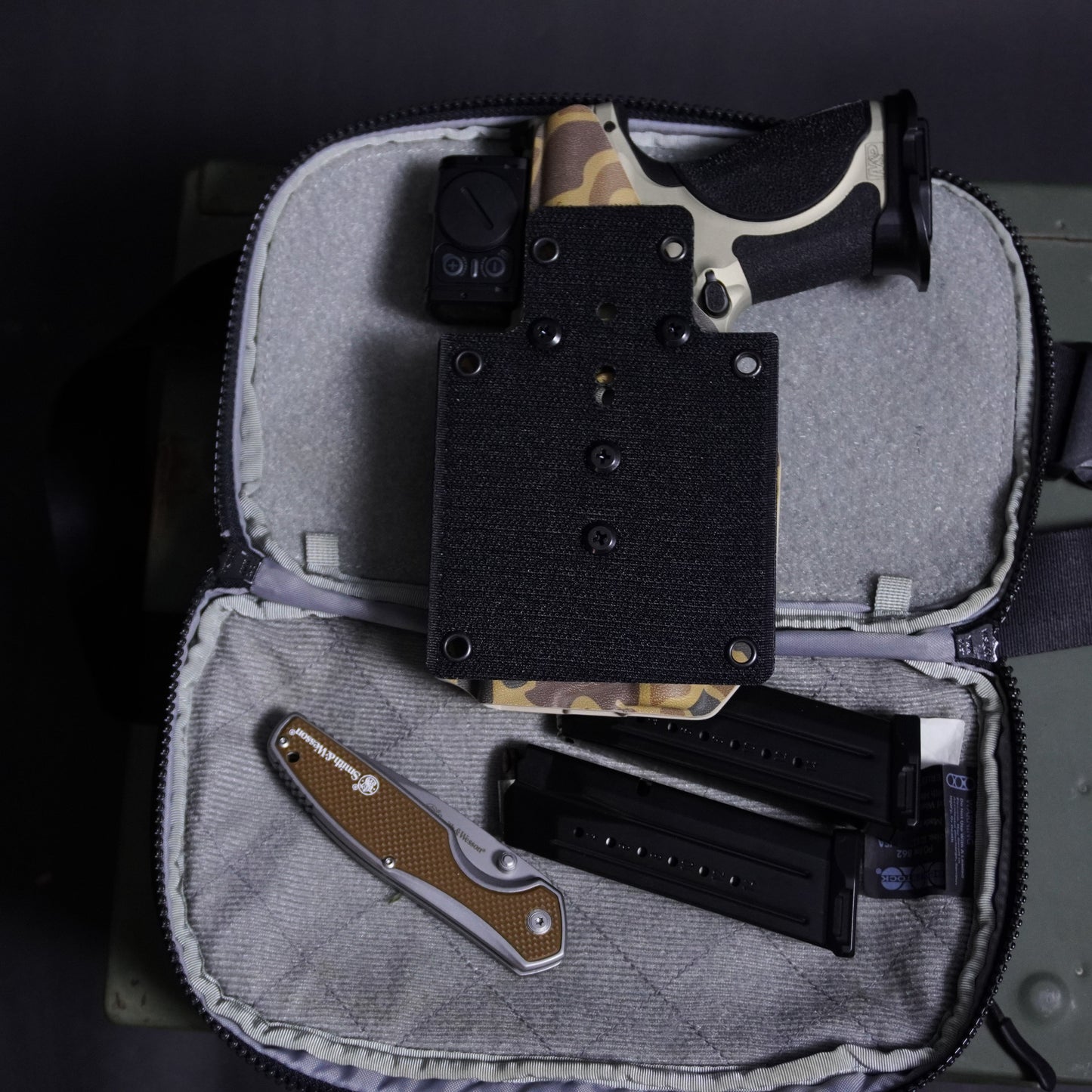 HOOK & LOOP HOLSTER MOUNT FOR BACKPACKS & SLING BAGS