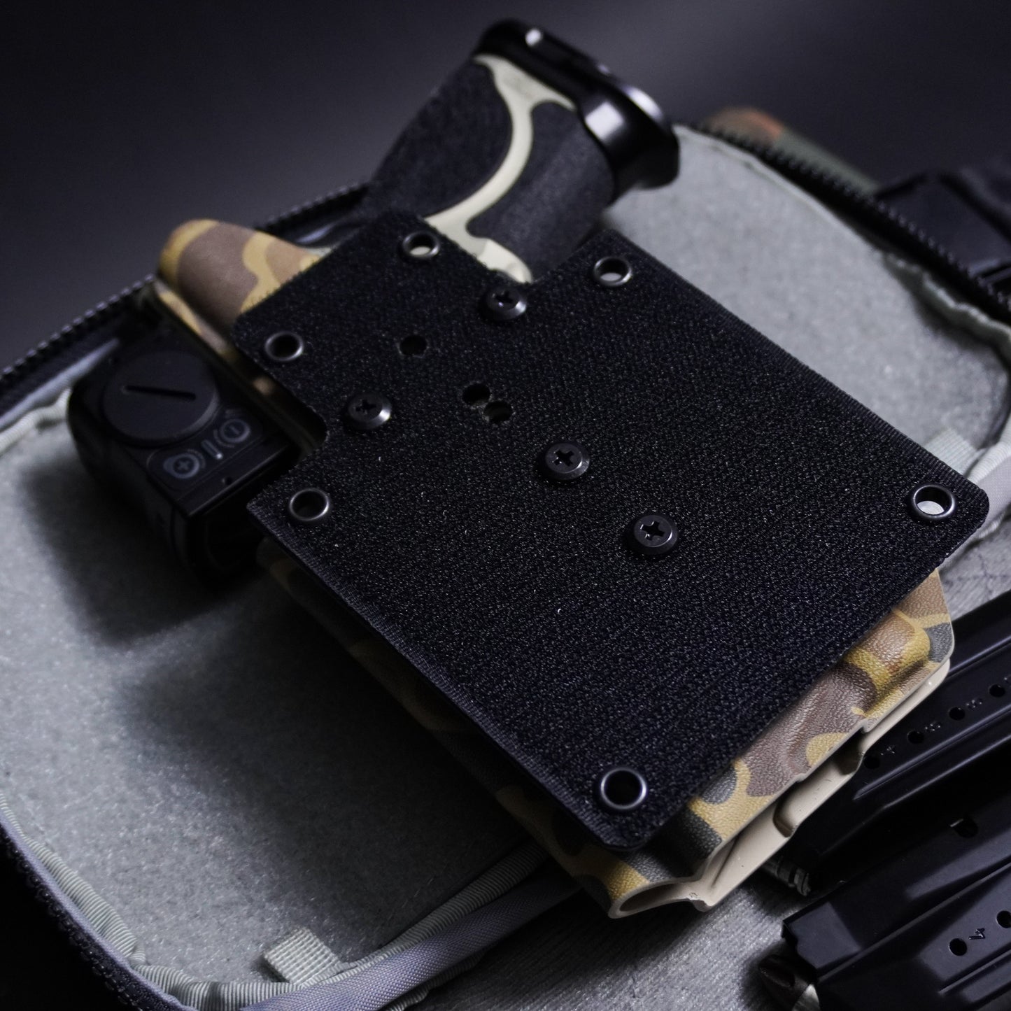 HOOK & LOOP HOLSTER MOUNT FOR BACKPACKS & SLING BAGS