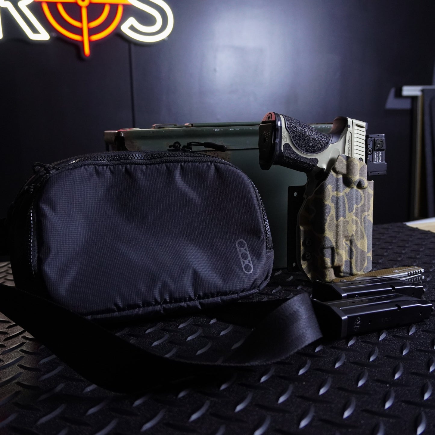 HOOK & LOOP HOLSTER MOUNT FOR BACKPACKS & SLING BAGS