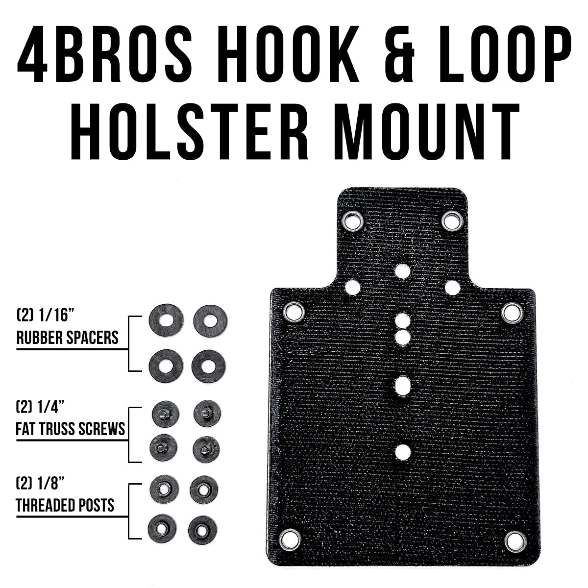 HOOK & LOOP HOLSTER MOUNT FOR BACKPACKS & SLING BAGS