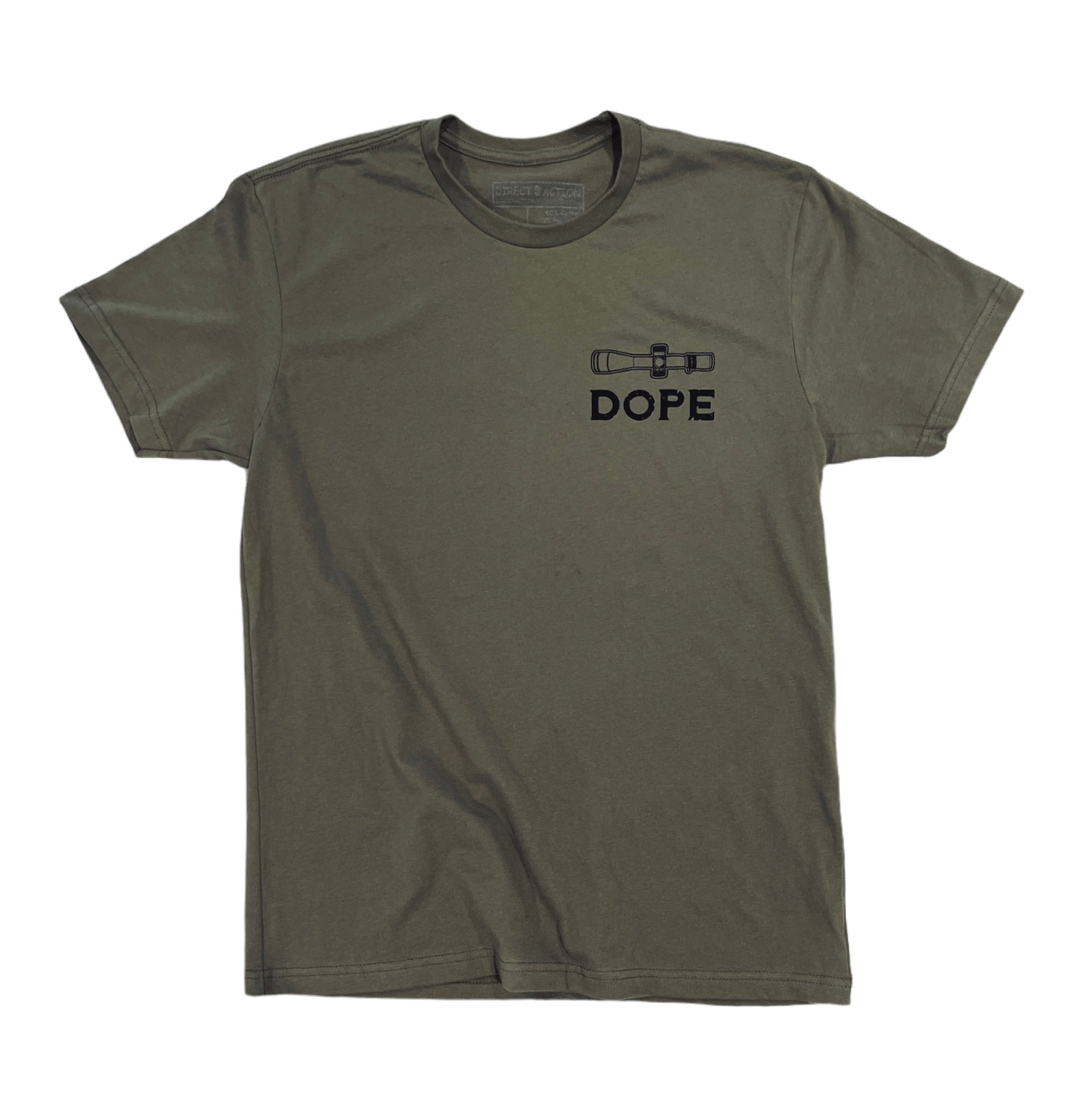 "DOPE DEALER" TEE (BLACK / MIL GREEN)