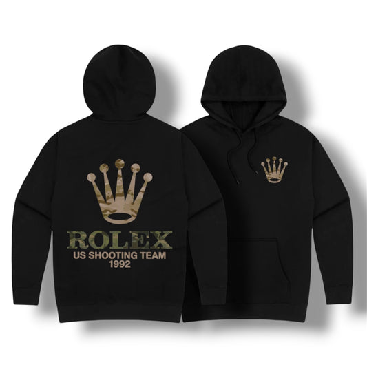 ((PRE-ORDER)) ROLEX SHOOTING TM HEAVY WEIGHT HOODIE (BLACK)
