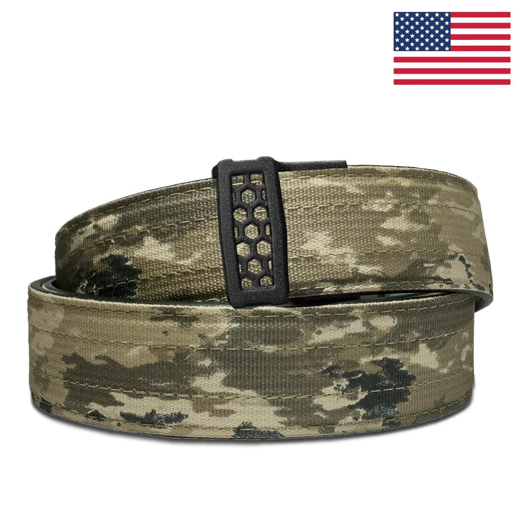 KORE ESSENTIALS A-TACS IX TACTICAL NYLON GUN BELT 1.5"
