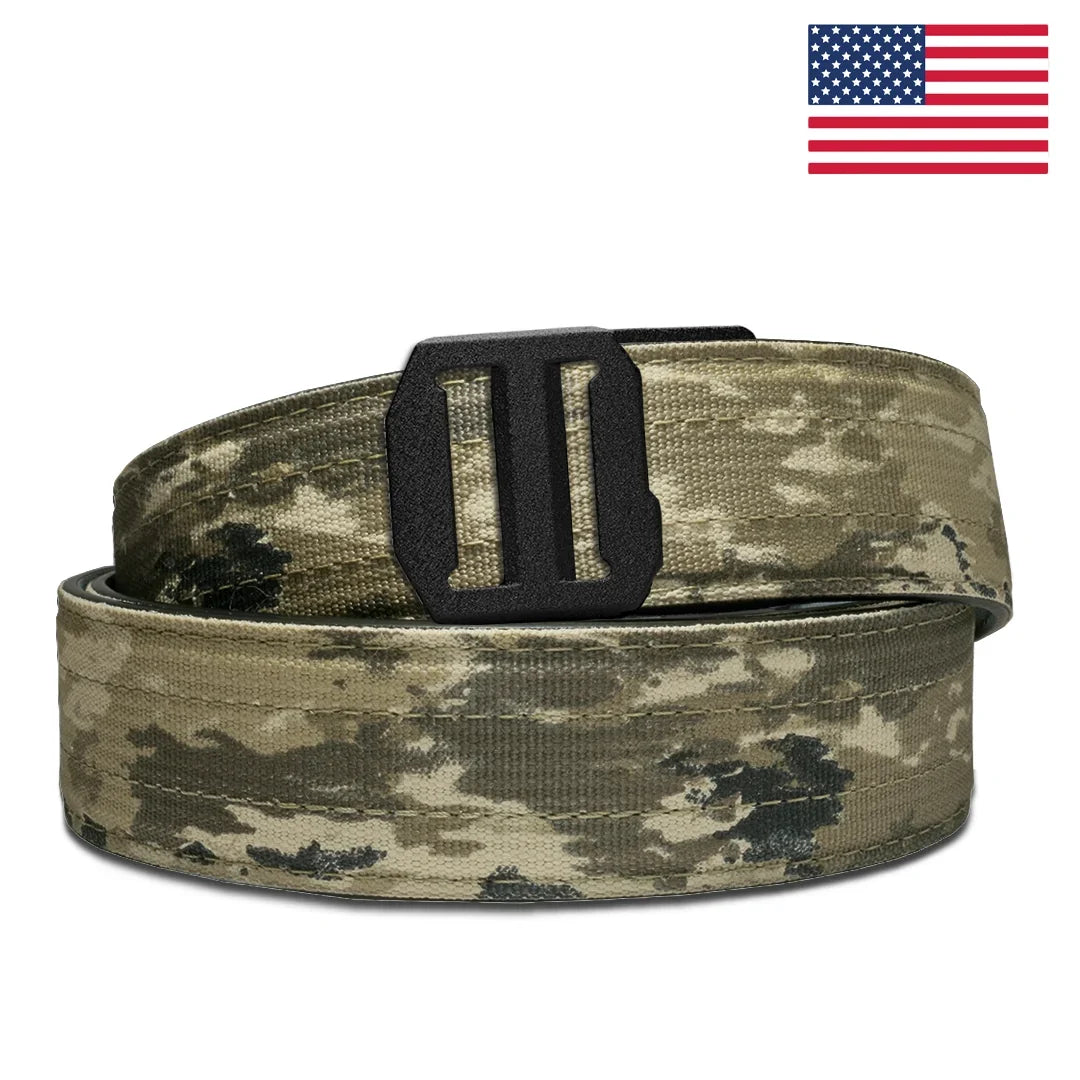 KORE ESSENTIALS A-TACS IX TACTICAL NYLON GUN BELT 1.5"