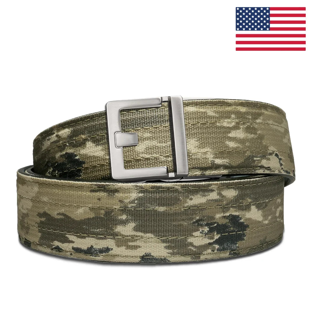 KORE ESSENTIALS A-TACS IX TACTICAL NYLON GUN BELT 1.5"