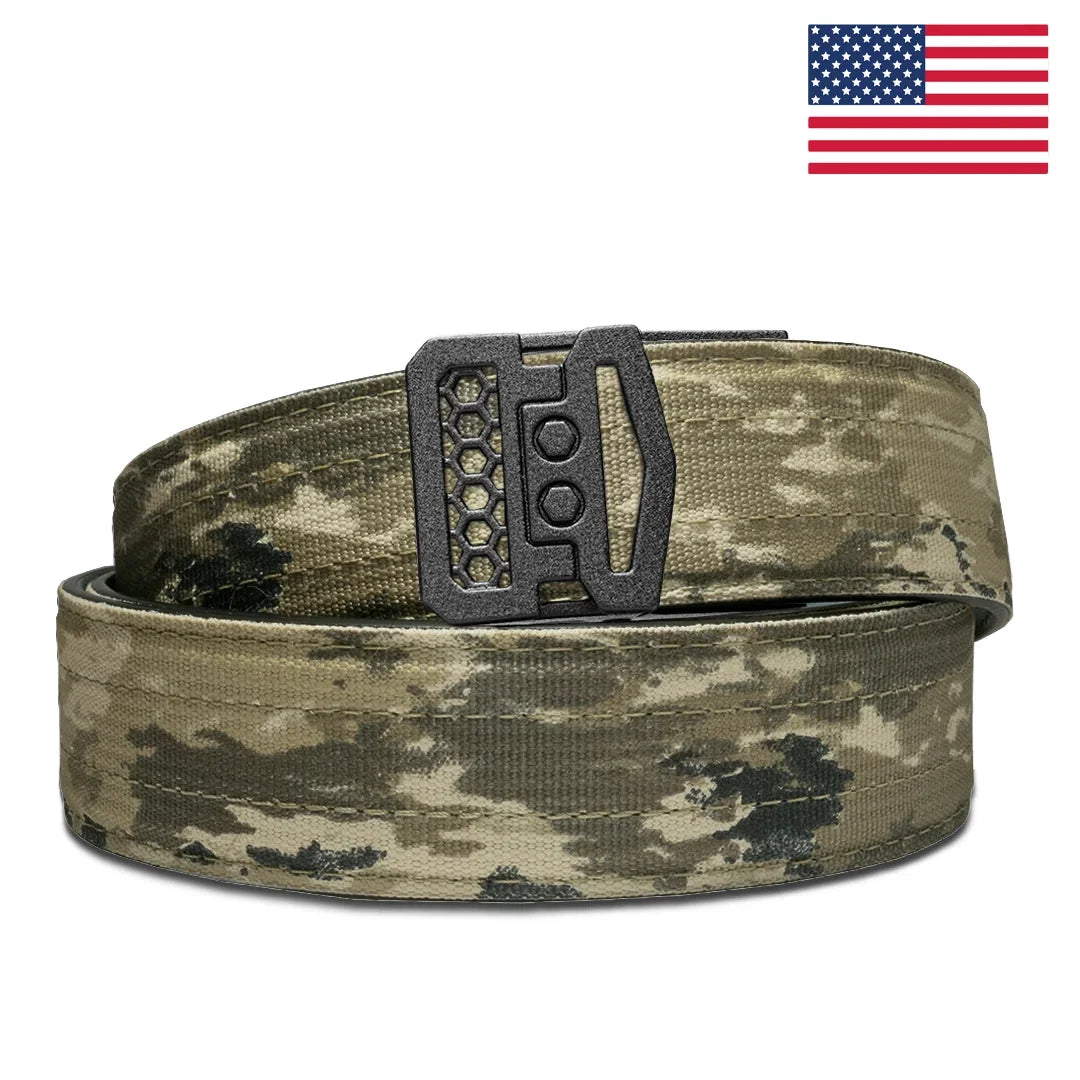 KORE ESSENTIALS A-TACS IX TACTICAL NYLON GUN BELT 1.5"