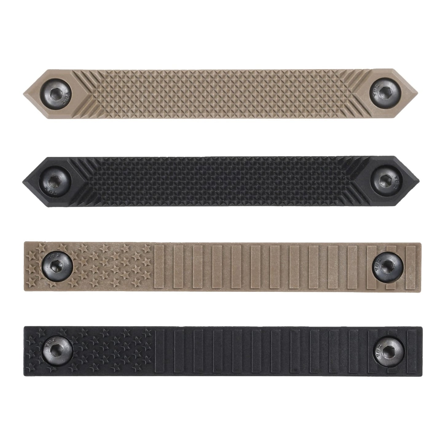 M-LOK Rail Covers – Retro & Old Glory Design – 2 Colors Available