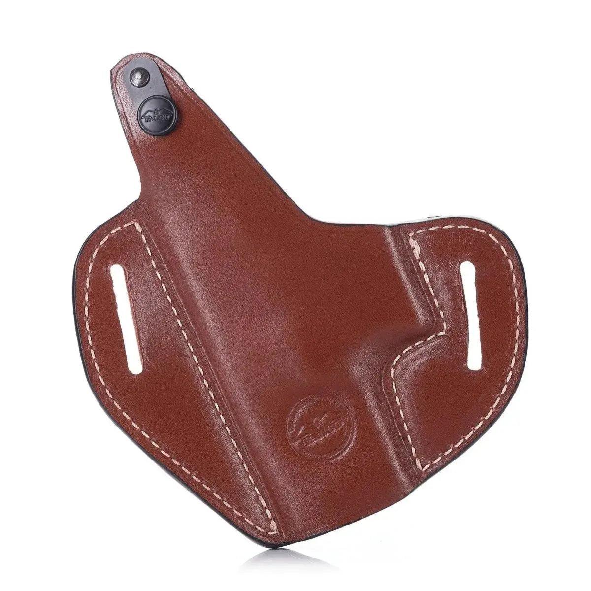 Classic Leather OWB Pancake Holster With Thumb-Break