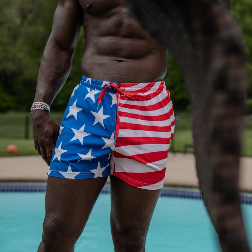 Swim Trunks - American Flag