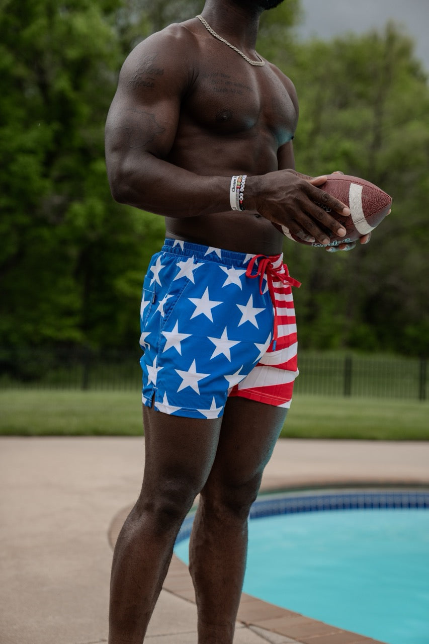 Swim Trunks - American Flag