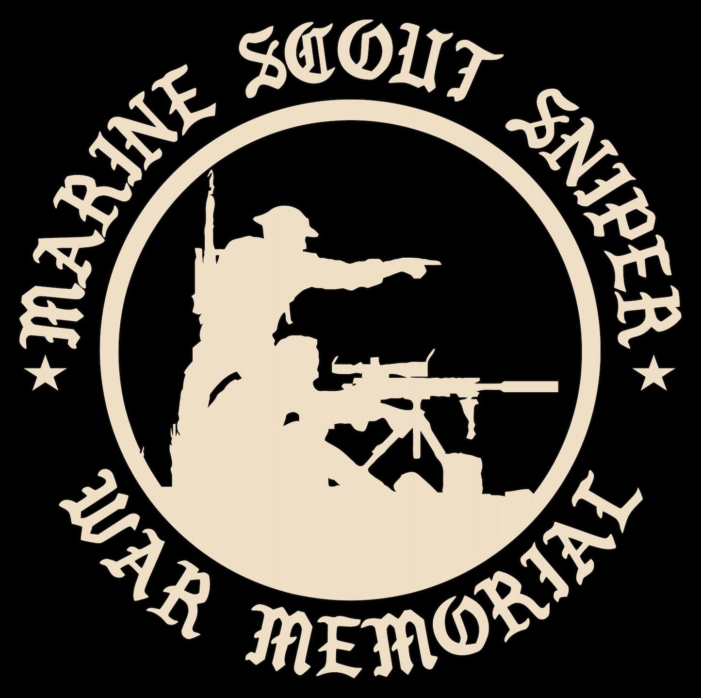 ((PRE-ORDER)) SCOUT SNIPER HERITAGE TEE (BLACK / MIL GREEN)