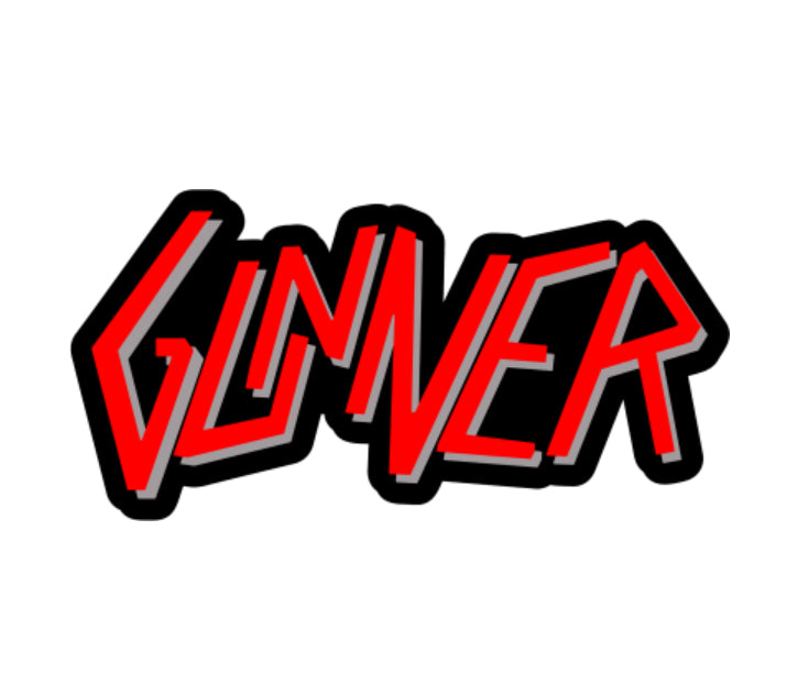 GUNNER 5IN STICKER