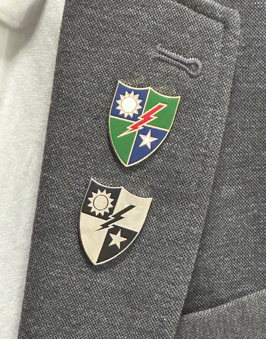 75TH RANGER REG CREST LAPEL PINS