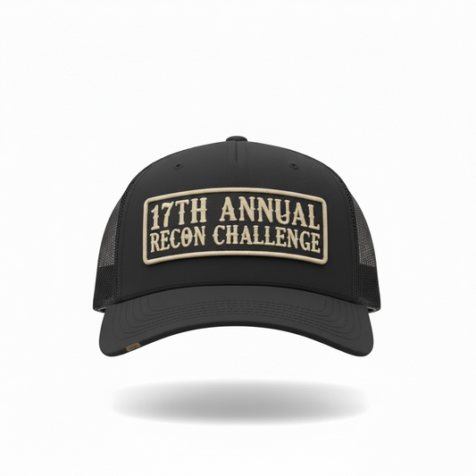 ((PRE- ORDER)) RECON CHALLENGE PATCH HAT (BLACK)