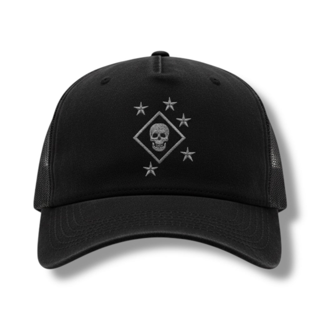 ((PRE- ORDER)) GRAY RAIDER HAT (BLACK)