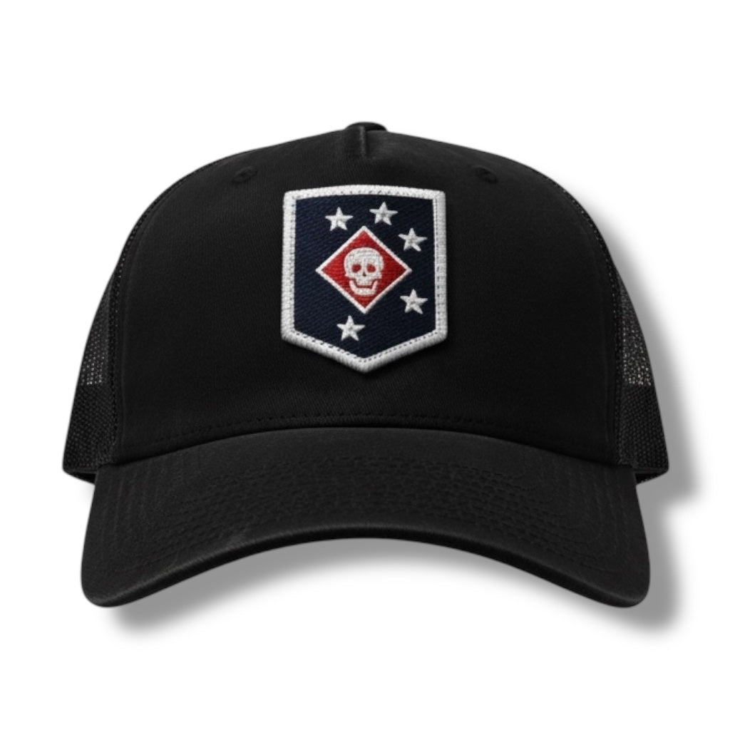((PRE- ORDER)) RWB RAIDER PATCH HAT (BLACK)