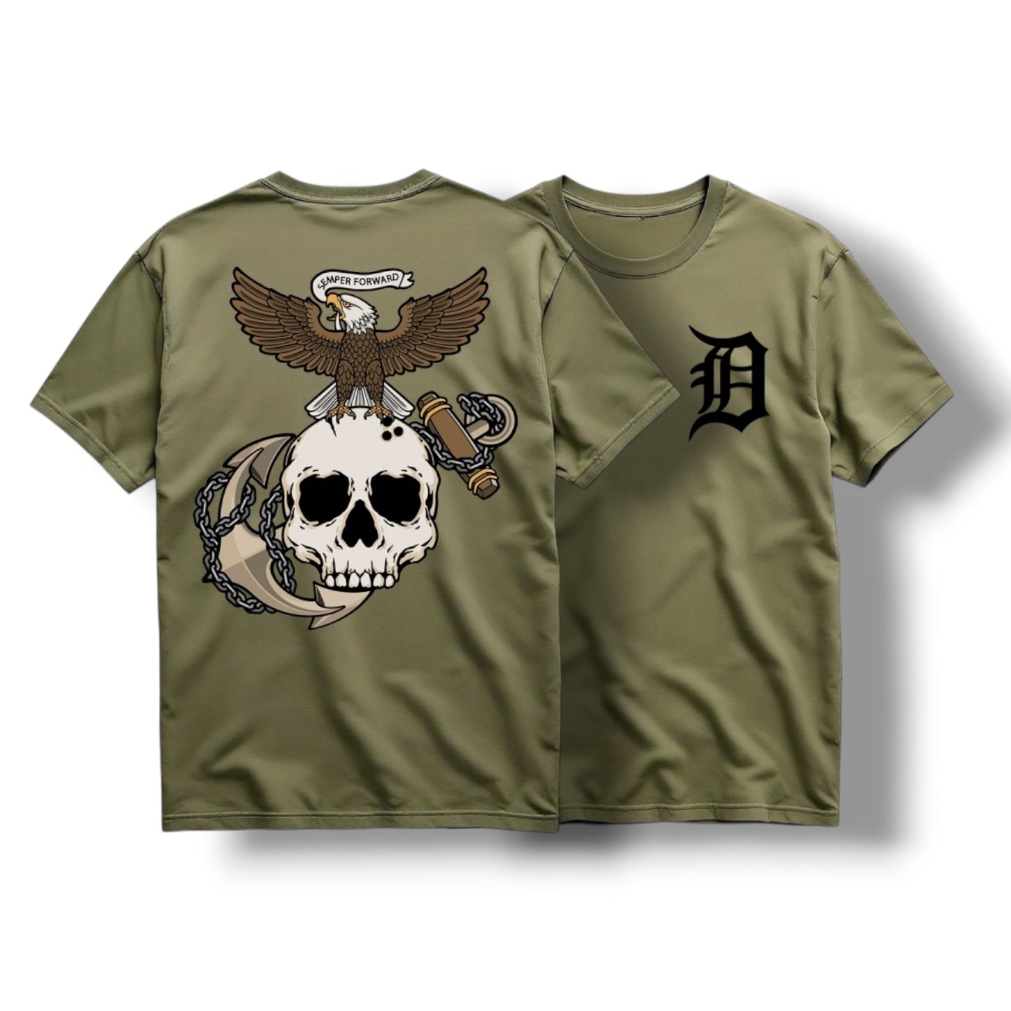 ((PRE-ORDER)) DA "ESA" TEE (MIL GREEN)