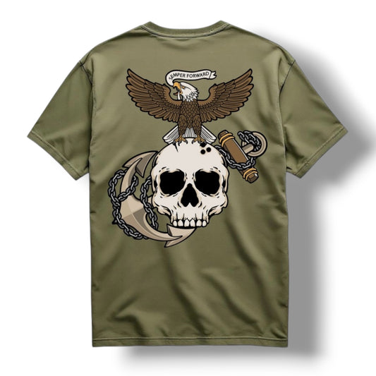 ((PRE-ORDER)) DA "ESA" TEE (MIL GREEN)