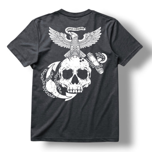 ((PRE-ORDER)) DA "ESA" TEE (HEATHER METAL)