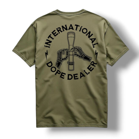 ((PRE-ORDER)) DOPE DEALER TEE (MIL GREEN)