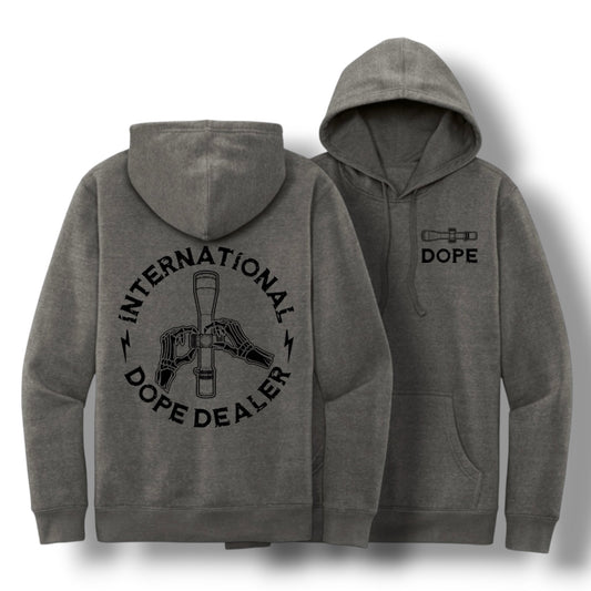 ((PRE-ORDER)) DOPE DEALER HOODIE (HEATHER METAL)
