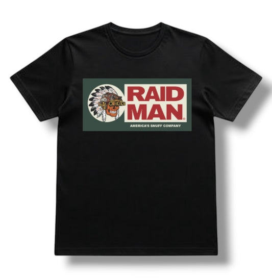 ((PRE-ORDER)) RAID MAN TEE (BLACK)