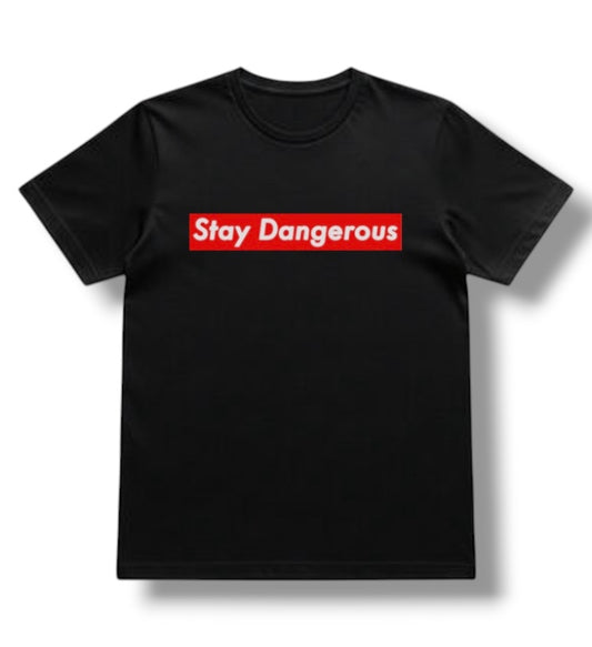 ((PRE-ORDER)) STAY DANGEROUS TEE (BLACK)