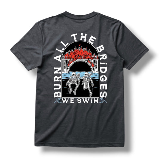 ((PRE-ORDER)) WE SWIM TEE (HEATHER METAL)